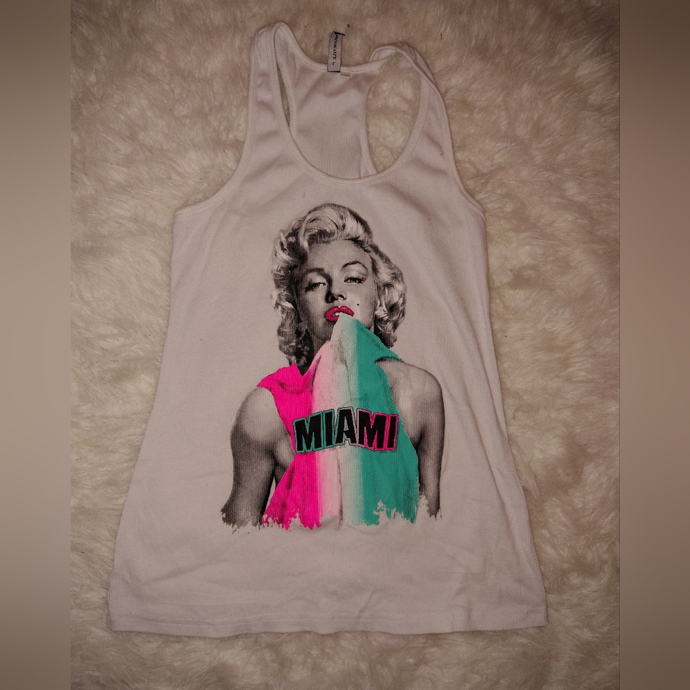 Miami Marilyn Monroe Graphic Women's Tank Top